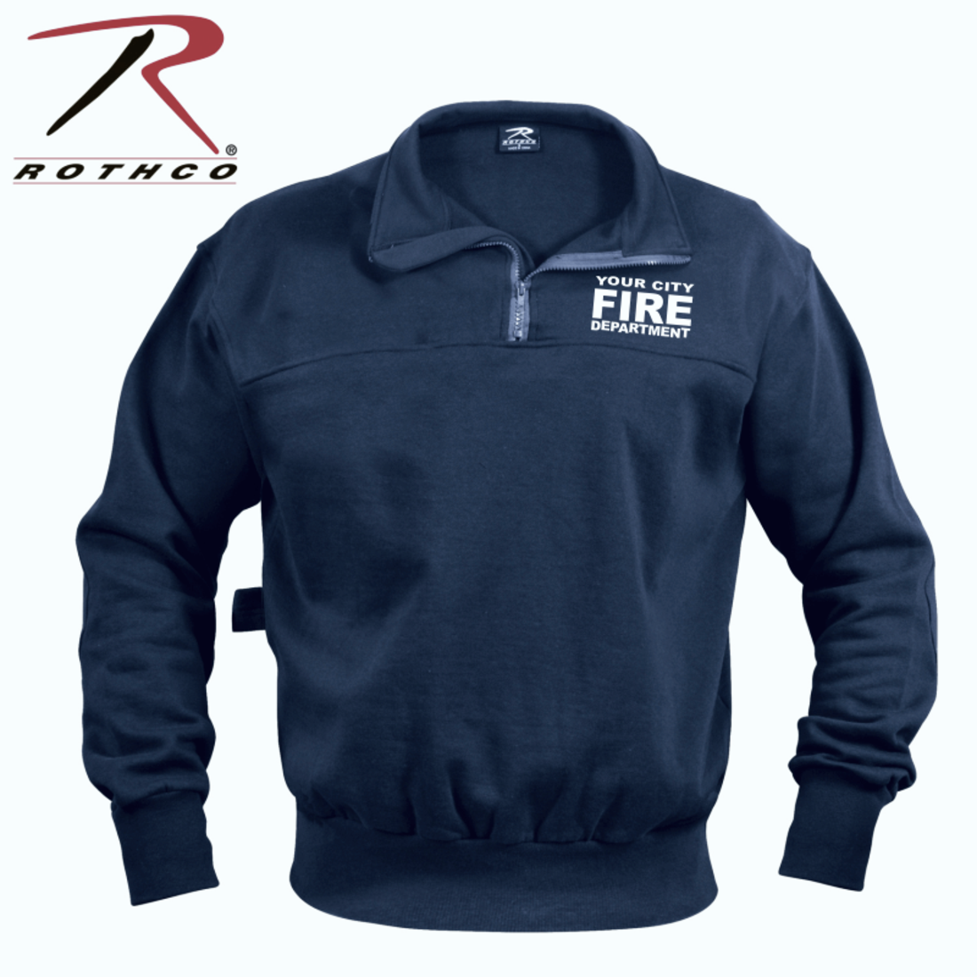 Navy Blue Firefighter EMS Heavy Duty Work Shirt With Custom Imprint ...