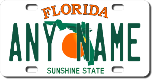 Personalized Florida License Plate For Bicycles Kid s Bikes Carts 