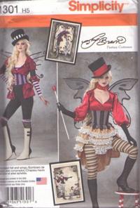 Butterick 5662 Misses/' Vintage Steampunk Costume Corset Sew Pattern 6-14 4 Looks