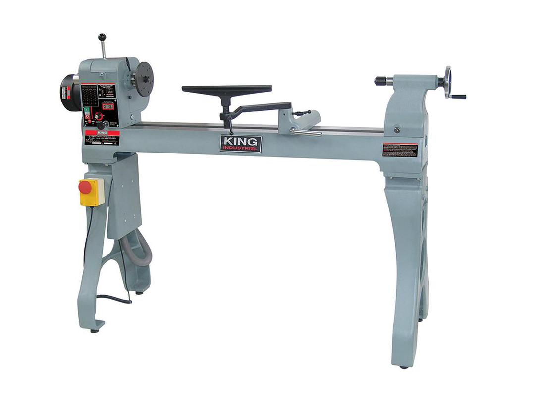 King 16" x 43" Wood Lathe with Electronic Variable Speed