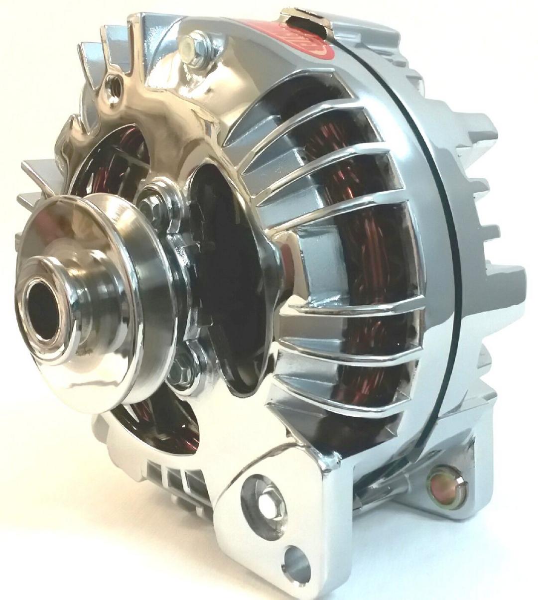 Alternator 75/50amps (double groove pulley, chrome) Bouchillon