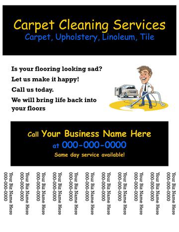 carpet cleaning flyer