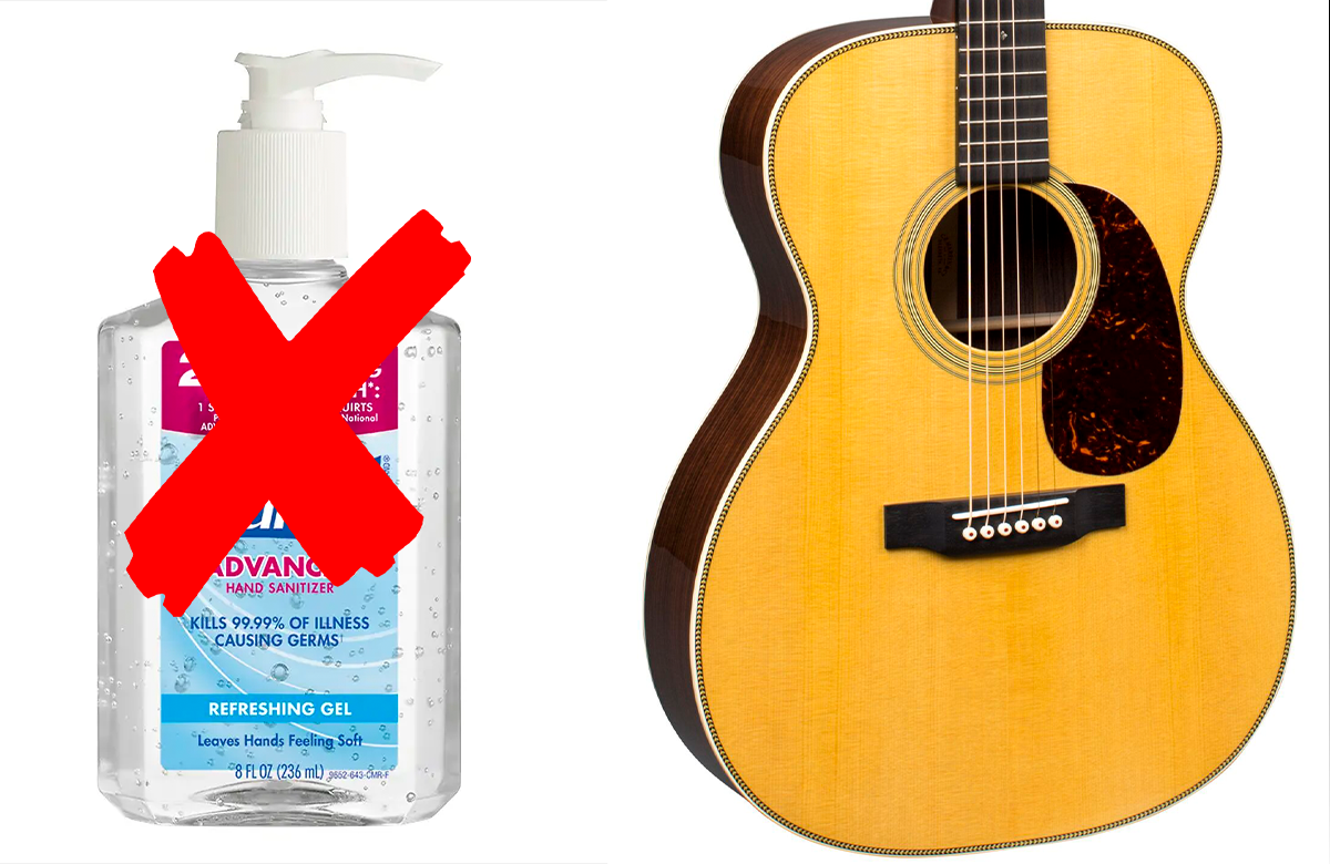 Hand Sanitizers and your guitar's finish
