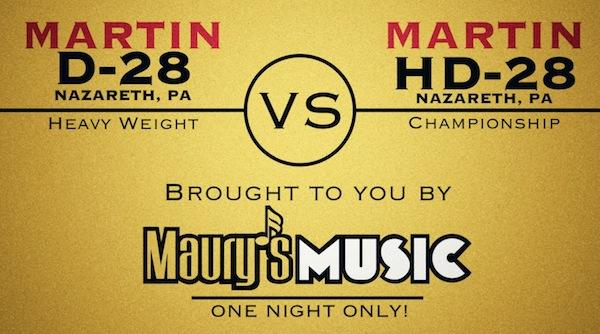 Martin D-28 vs Martin HD-28