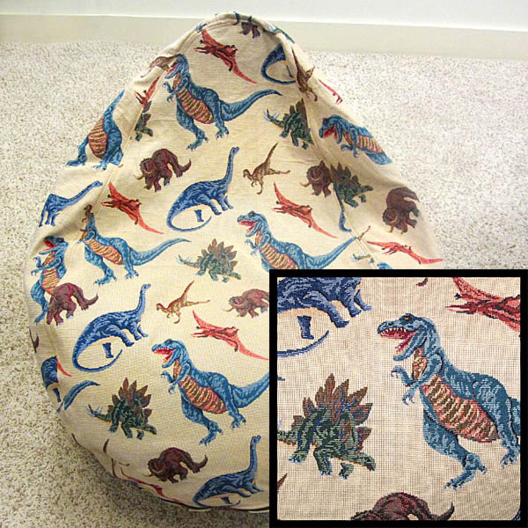 Medium Dinosaur Bean Bag Chair Tapestry