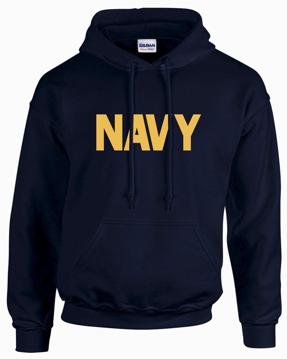 US Navy Navy Blue Hooded Sweatshirt - Teamlogo.com | Custom Imprint and ...