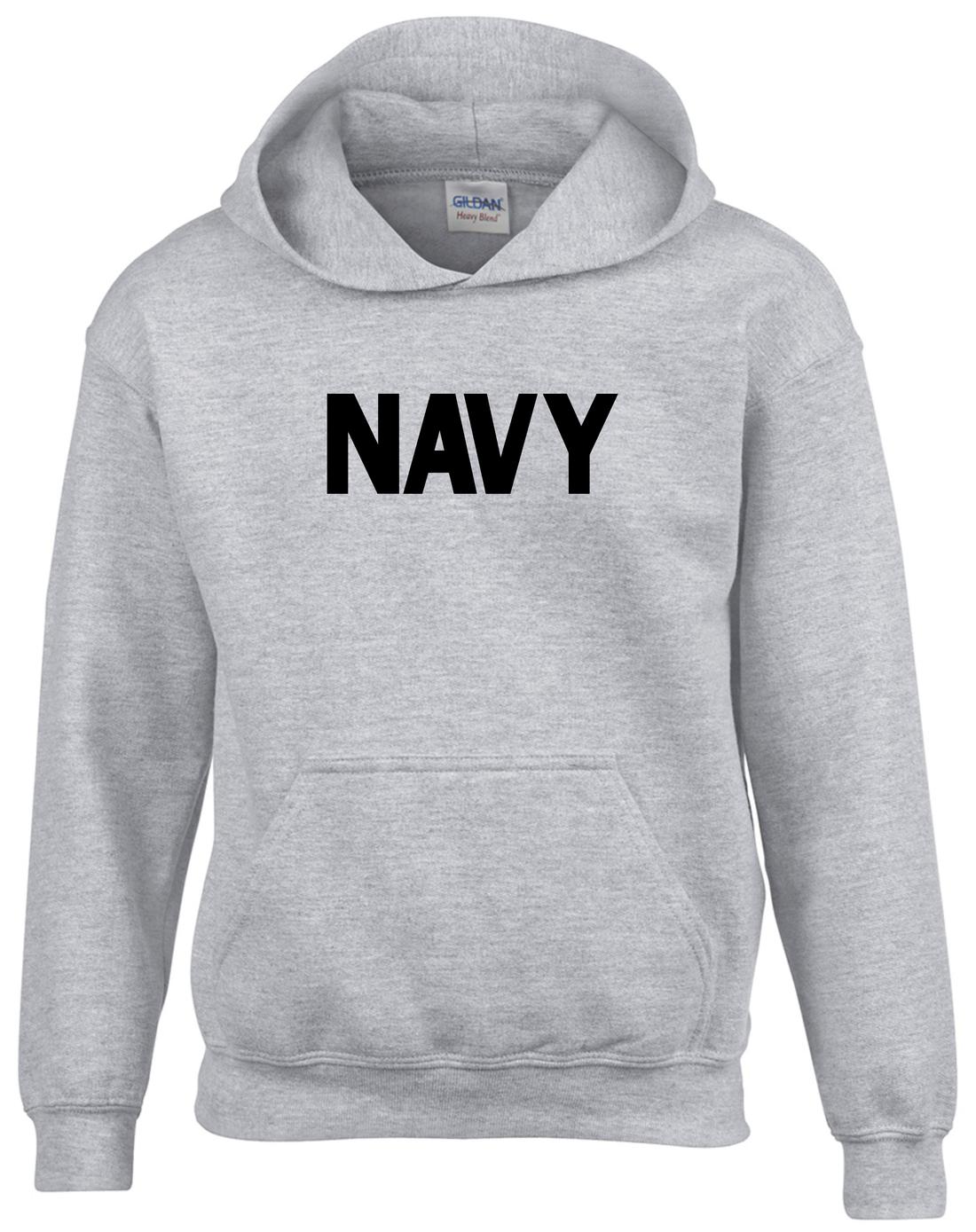 Youth US Navy Hooded Sweatshirt - Teamlogo.com | Custom Imprint and ...