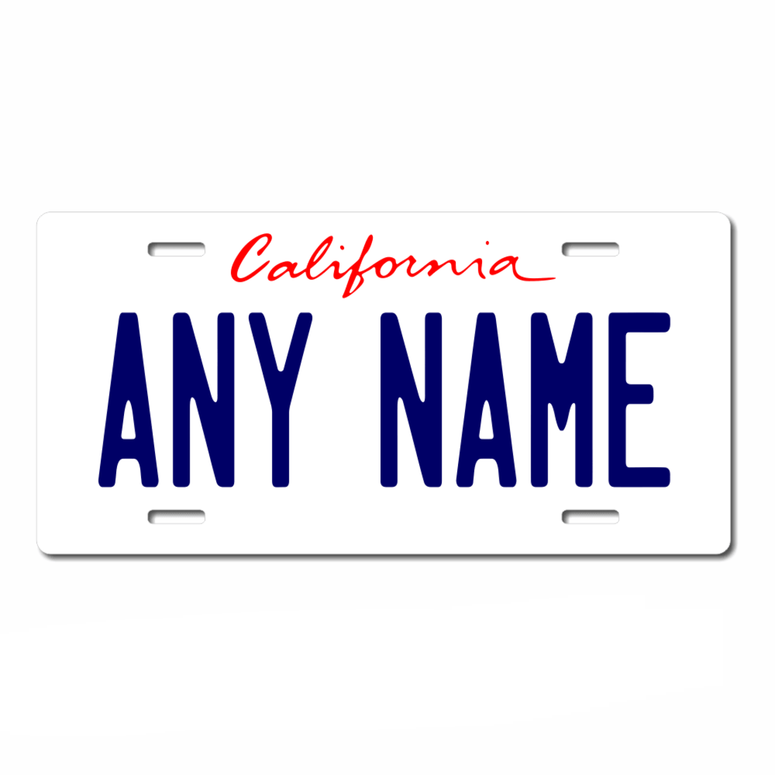 TEAMLOGO Personalized California License Plate Size 3 X 6 ALUMINUM LICENSE PLATE Version 2 