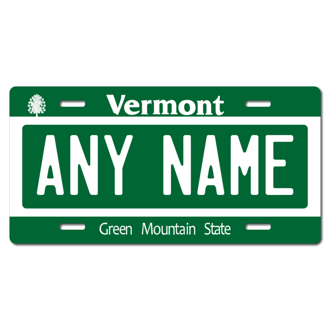 custom Vermont design Ride-on battery powered vehicle license plate 