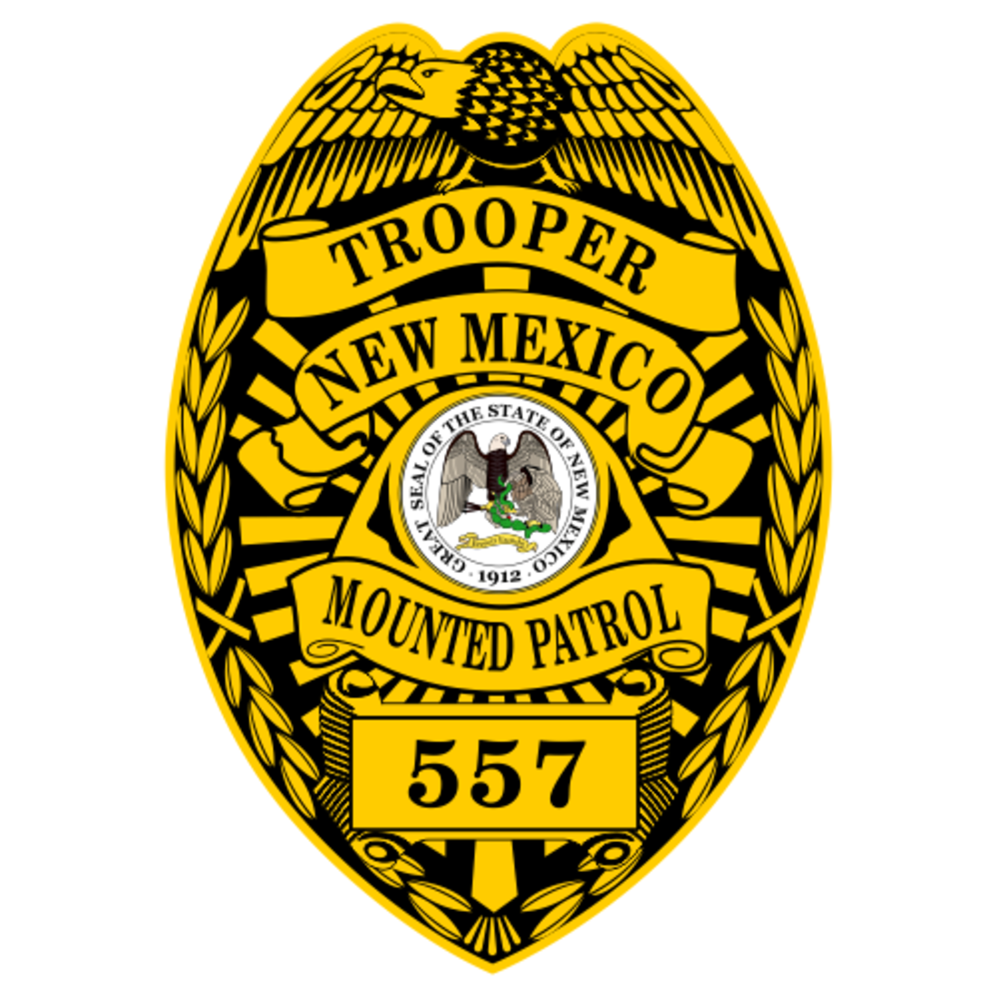 Custom Reflective Police Shield Badge Decal - Teamlogo.com | Custom ...