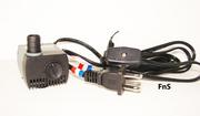 Fountain Pro WA-65 Pump with Switch | Submersible small tabletop pump with a on-off switch