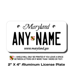 TEAMLOGO Personalized Louisiana License Plate - Sizes for Kid's  Bikes, Cars, Trucks, Cart, Key Rings Version 1 (3 X 6 Aluminum License Plate)  : Automotive