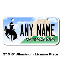 Wyoming 1961 License Plate Personalized Custom Auto Bike Motorcycle Moped Tag 