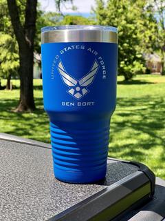 Personalized Military Design Insulated 30 oz Tumblers