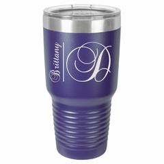 Personalized Laser Engraved 30 oz Insulated Tumbler - Trees