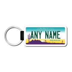 Personalized Arizona 1.5 X 3 Key Ring License Plate
