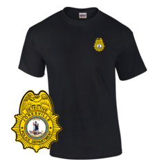 Law Enforcement Badge T-shirt Style 5 Custom Imprinted T-shirt