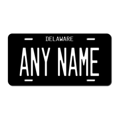 Personalized Delaware License Plate for Bicycles, Kid's Bikes, Carts, Cars or Trucks