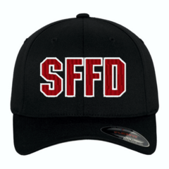 Fire Department Custom Embroidered Flexfit Letter Cap