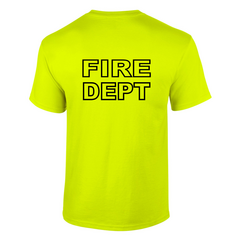 Custom Fire Department Flames T-Shirt 