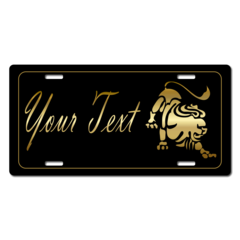 Personalized Leo License Plate for Bicycles, Kid's Bikes, Carts, Cars or Trucks 