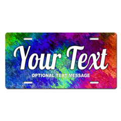 Personalized Multi-Colored License Plate for Bicycles, Kid's Bikes, Carts, Cars or Trucks