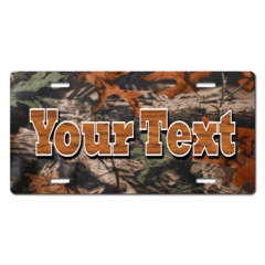 Personalized Leaf Camouflage License Plate for Bicycle