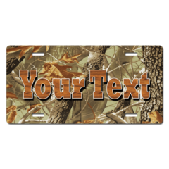 Personalized Leaf/Tree Camouflage License Plate for Bicycles, Kid's Bikes, Carts, Cars or Trucks