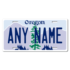 Personalized Oregon License Plate for Bicycles, Kid's Bikes, Carts, Cars or Trucks