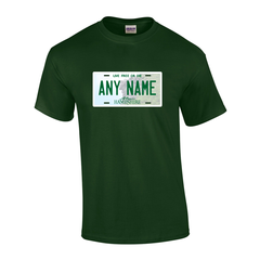 Personalized New Hampshire License Plate T-shirt Adult and Youth Sizes Version 1