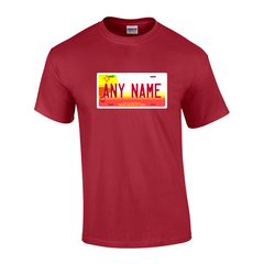 Personalized New Mexico License Plate T-shirt Adult and Youth Sizes Version 2