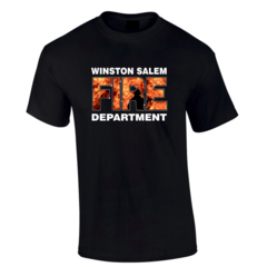 Custom Fire Department Flames T-Shirt 