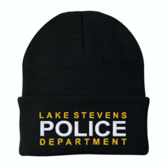 Police Custom Embroidered Beanie with Cuff
