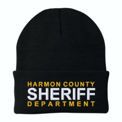Sheriff Custom Embroidered Beanie with Cuff
