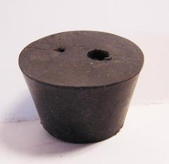 Rubber stopper plug with 2 holes