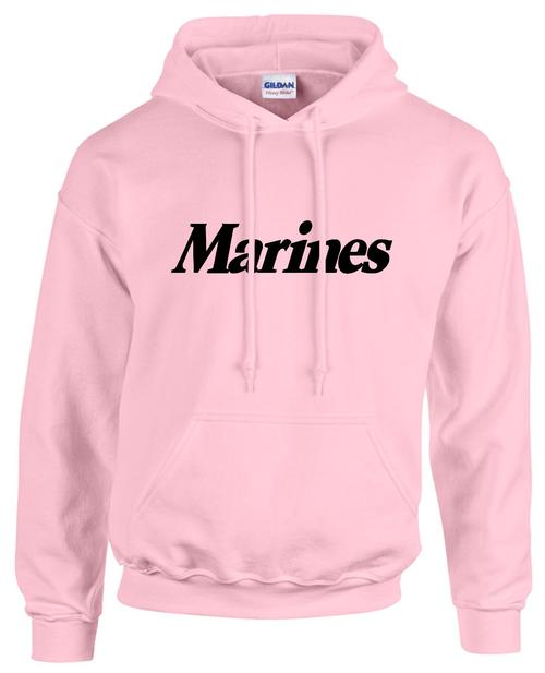 Pink Marines Hooded Sweatshirt Hoodie - Teamlogo.com | Custom Imprint ...