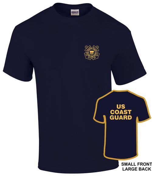 US Coast Guard T-Shirt w/ Large Back Imprint - Teamlogo.com | Custom ...