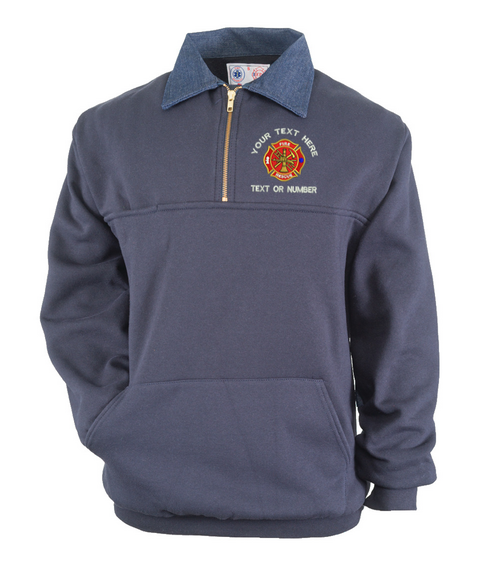 Game Firefighter Work Shirt With Pouch Pocket And Custom Embroidered Logo Teamlogo Com Custom Imprint And Embroidery