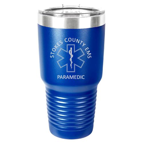 Personalized Laser Engraved 30 oz Insulated Tumbler -Star of Life