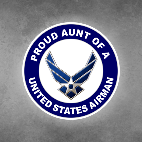 Proud Aunt of a United States Airman Car Vehicle Magnet