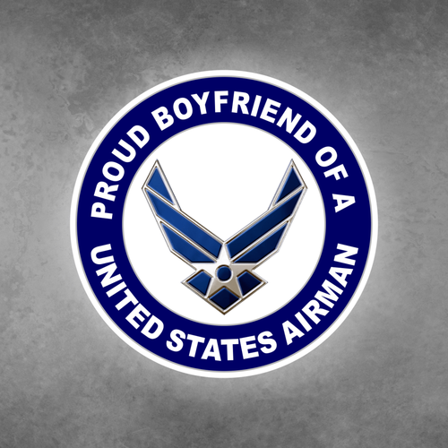 Proud Wife of a US Airman Circle  Magnet