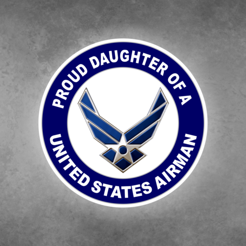 Proud Daughter of a United States Airman Car Vehicle Magnet