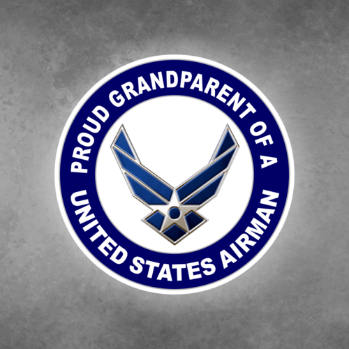 Proud Grandparent of a United States Airman Car Vehicle Magnet