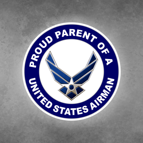 Proud Parent of a United States Airman Car Vehicle Magnet