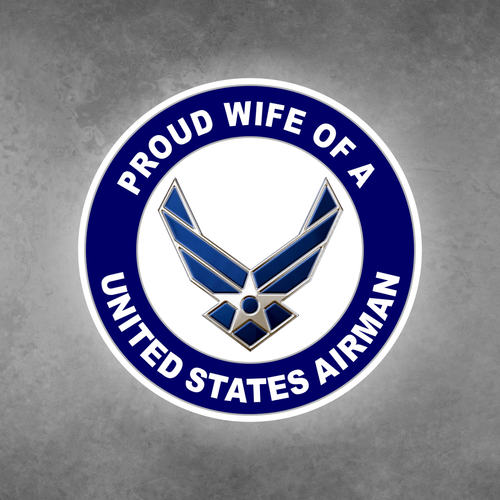 Proud Wife of a United States Airman Car Vehicle Magnet