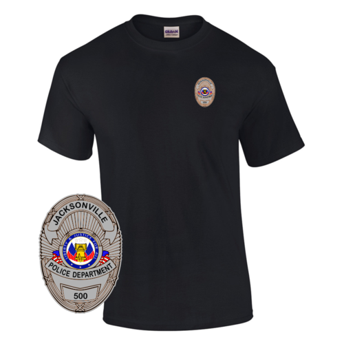 Law Enforcement Badge T-shirt Style 14 Custom Imprinted T-shirt