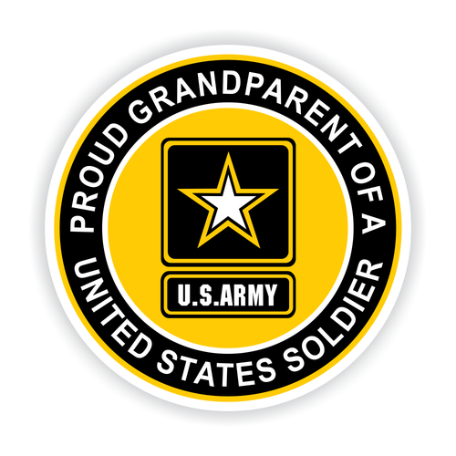 Proud Grandparent of a United States Soldier Car Magnet