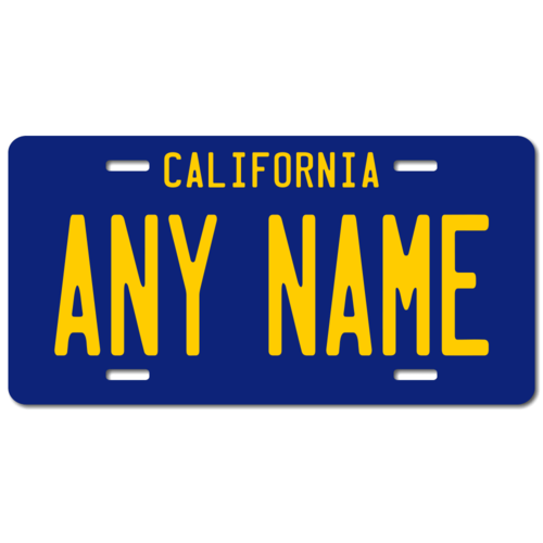 Personalized California License Plate for Bicycles, Kid's Bikes, Carts, Cars or Trucks Version 3
