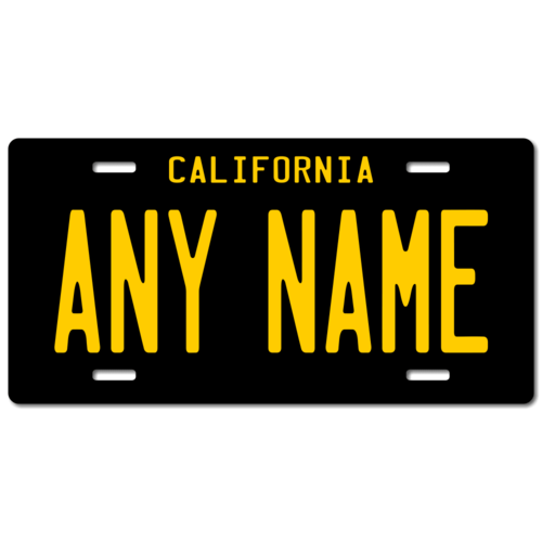 Personalized California License Plate for Bicycles, Kid's Bikes, Carts, Cars or Trucks