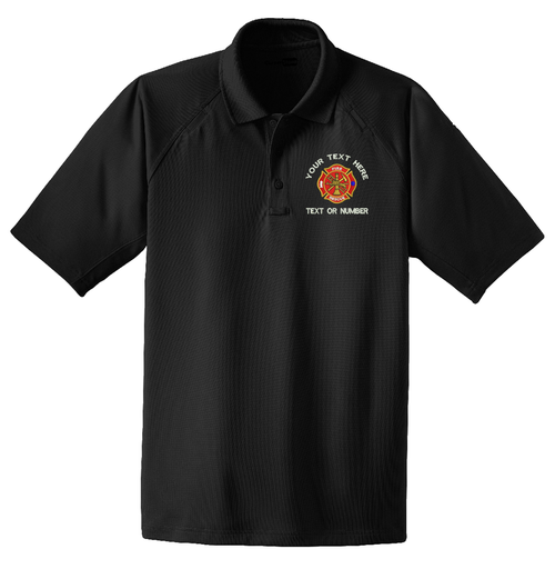 Fire  Rescue Custom Embroidered Snag-Proof Moisture Wicking Tactical Polo